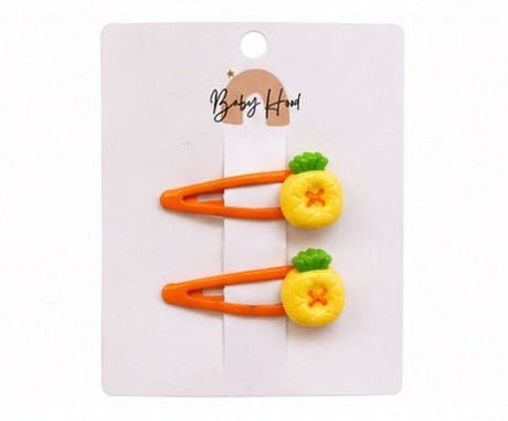 Baby Hood Sunny Pineapple Snap Clip Duo - Princess and the Pea Boutique