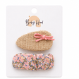 Baby Hood Vintage Floral Duo Hair Clip Set - Princess and the Pea Boutique