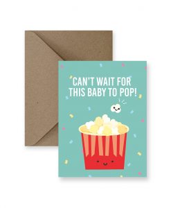 Baby Popcorn Card - Princess and the Pea Boutique