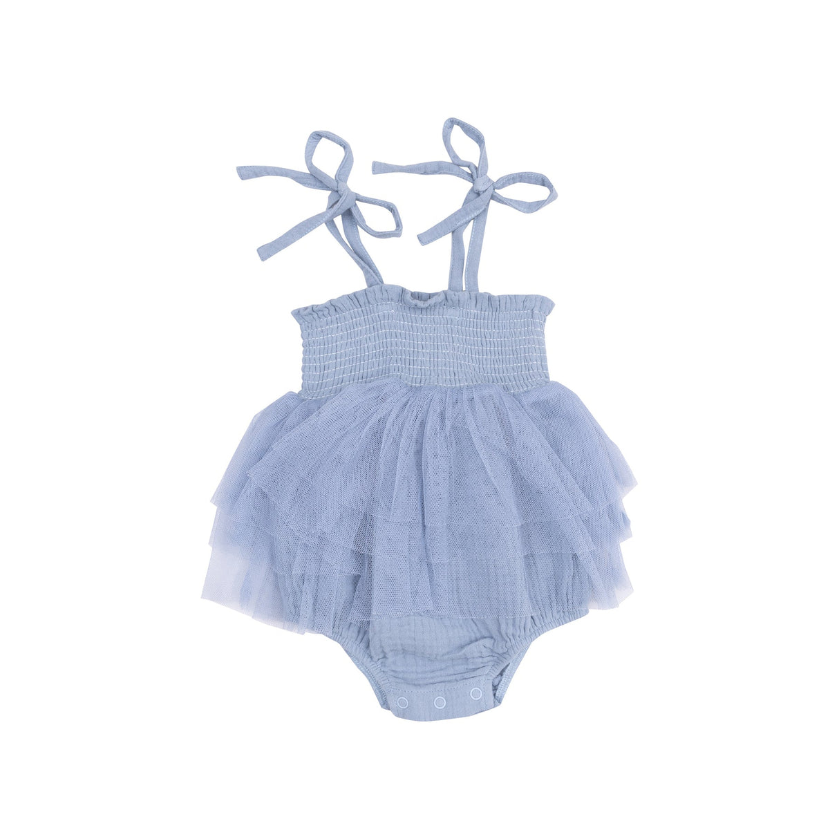 Baby Tutu Bubble - Solid Muslin Dusty Blue - Princess and the Pea Boutique