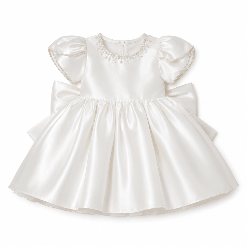 Babyhood Aurora Satin Princess Dress - Princess and the Pea Boutique