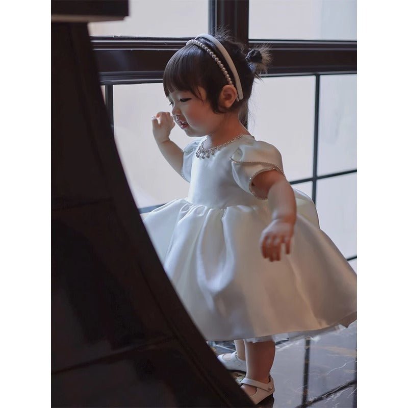 Babyhood Aurora Satin Princess Dress - Princess and the Pea Boutique