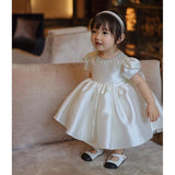 Babyhood Aurora Satin Princess Dress - Princess and the Pea Boutique