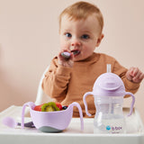 B.BOX Sippy Straw Cup 240ml - Boysenberry - Princess and the Pea Boutique