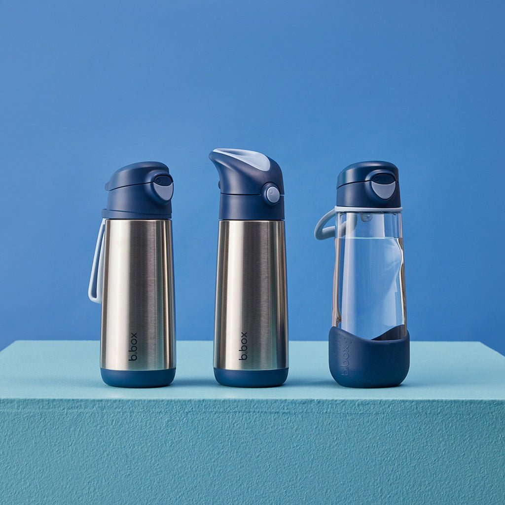B.BOX Sport Spout Bottle - 600ml - Midnight - Princess and the Pea Boutique