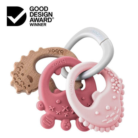 B.BOX Trio Teether - Blush - Princess and the Pea Boutique
