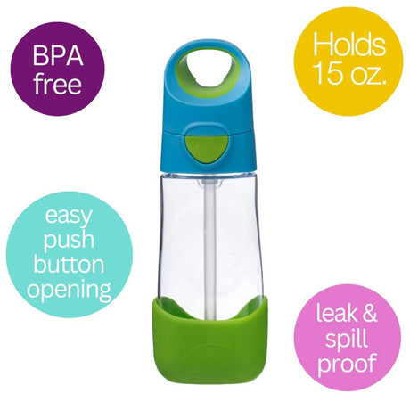 B.BOX Tritan Drink Bottle - 450ml - Ocean Breeze - Princess and the Pea Boutique