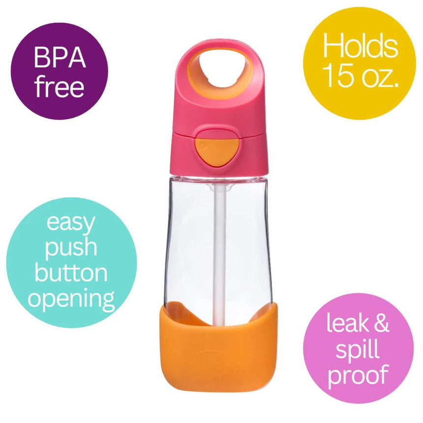 B.BOX Tritan Drink Bottle - 450ml - Strawberry Shake - Princess and the Pea Boutique