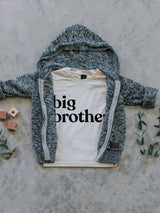 Big Brother Cream Organic Kids Tee - Princess and the Pea Boutique