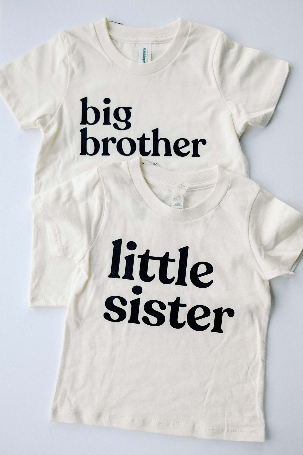 Big Brother Cream Organic Kids Tee - Princess and the Pea Boutique