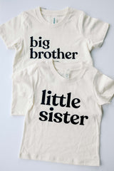 Big Brother Cream Organic Kids Tee - Princess and the Pea Boutique