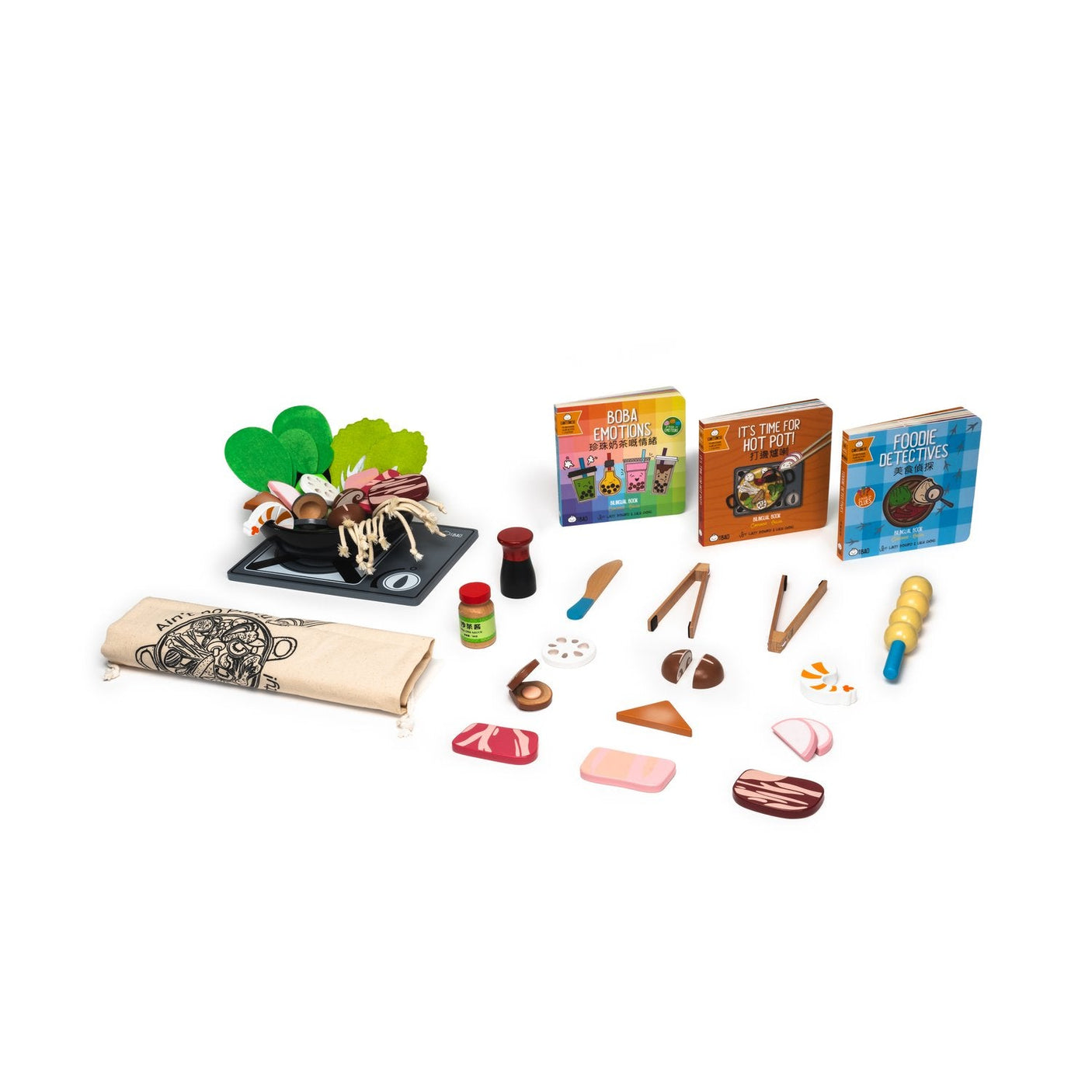 Bitty Bao Wooden Hot Pot Toy - a la carte - Princess and the Pea Boutique