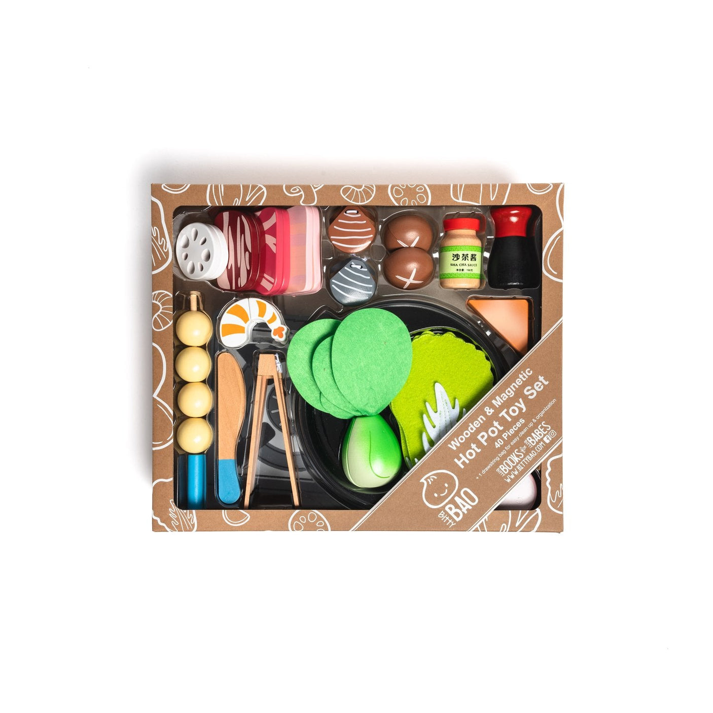 Bitty Bao Wooden Hot Pot Toy - a la carte - Princess and the Pea Boutique