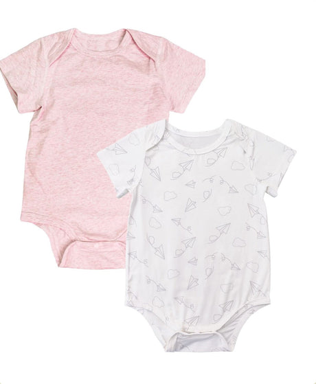 Blara Organic House - Baby Bodysuit 2 Pack Gift Set - Pink - Princess and the Pea Boutique