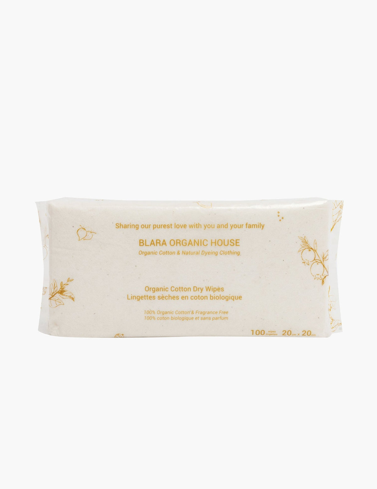 Blara Organic House Organic Cotton Dry Wipes - Princess and the Pea Boutique