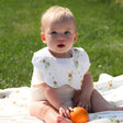 Blara Organic Wavy Bib - Sunflower Fields - Princess and the Pea Boutique