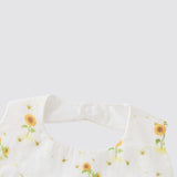 Blara Organic Wavy Bib - Sunflower Fields - Princess and the Pea Boutique