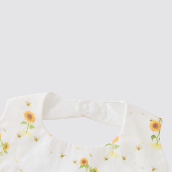 Blara Organic Wavy Bib - Sunflower Fields - Princess and the Pea Boutique