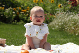 Blara Organic Wavy Bib - Sunflower Fields - Princess and the Pea Boutique