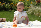 Blara Organic Wavy Bib - Sunflower Fields - Princess and the Pea Boutique