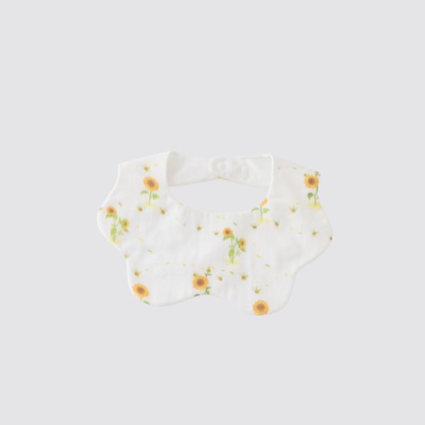 Blara Organic Wavy Bib - Sunflower Fields - Princess and the Pea Boutique