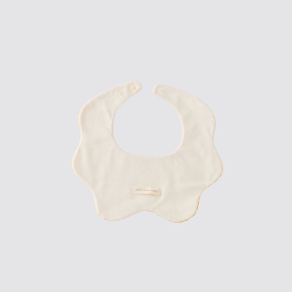 Blara Organic Wavy Bib - Yellow Checker - Princess and the Pea Boutique