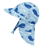 Blue Whale Sun Soft UV Baby Caps - Princess and the Pea Boutique