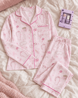 Blush Club Long Sleeve Jersey Pajama Pant Set - Princess and the Pea Boutique