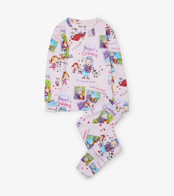 Books to bed - How To Babysit A Grandma - Pajama Set With Book - Princess and the Pea Boutique