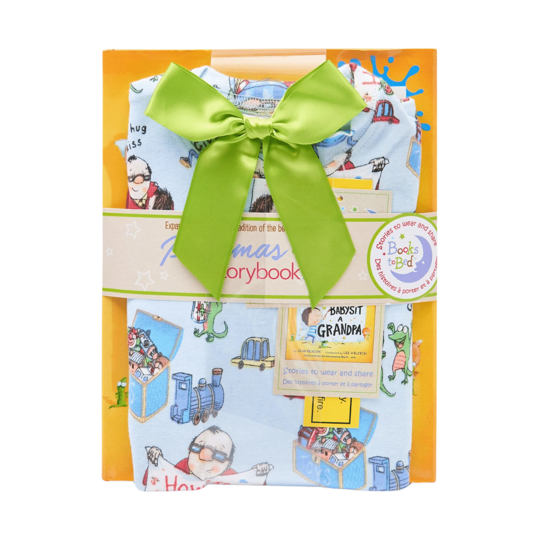 Books to bed - How To Babysit A Grandpa - Pajama Set With Book - Princess and the Pea Boutique
