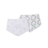 Bows & Rose Trellis - Bandana Bibs - Princess and the Pea Boutique