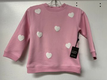 Brunette The Label All Over Heart Core Crewneck - Bubble gum - Princess and the Pea Boutique