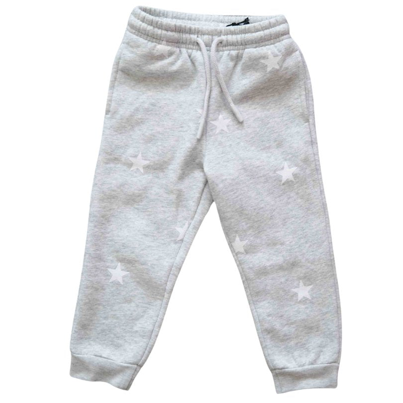 Brunette The Label All Over Stars Jogger- Pebble Grey - Princess and the Pea