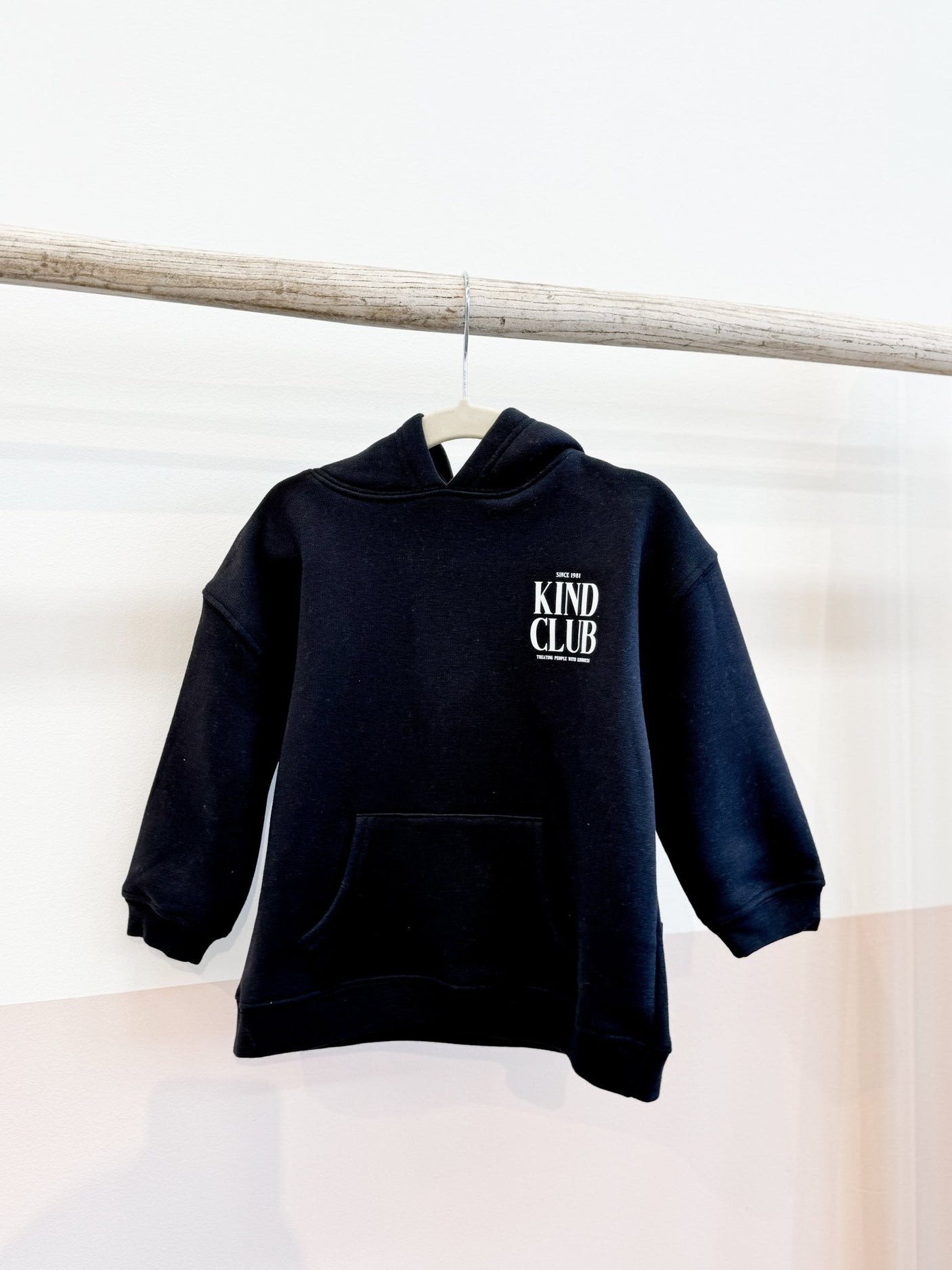 Brunette The Label Hoodie Kind Club - Black - Princess and the Pea Boutique