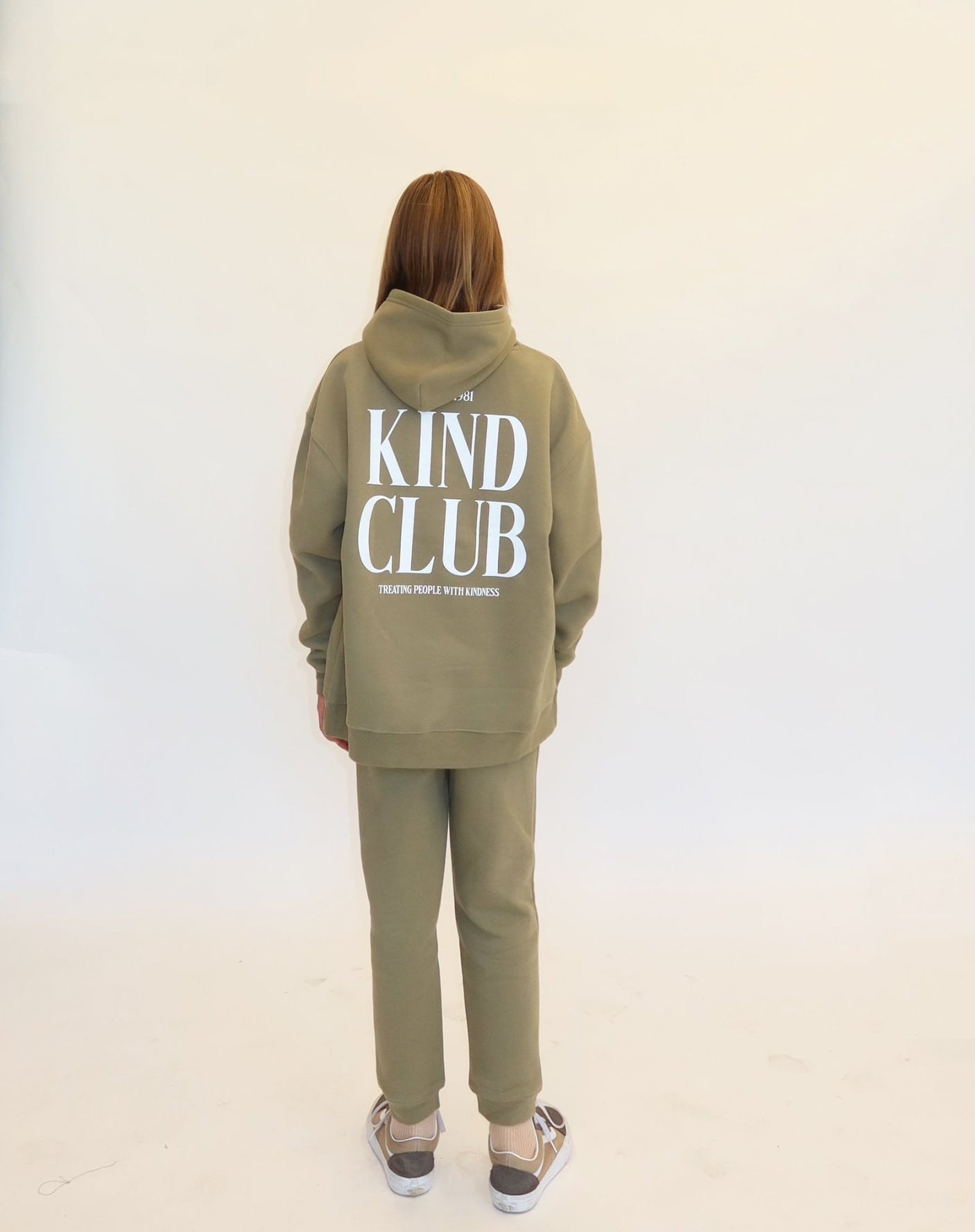 Brunette The Label Hoodie Kind Club - Olive - Princess and the Pea Boutique