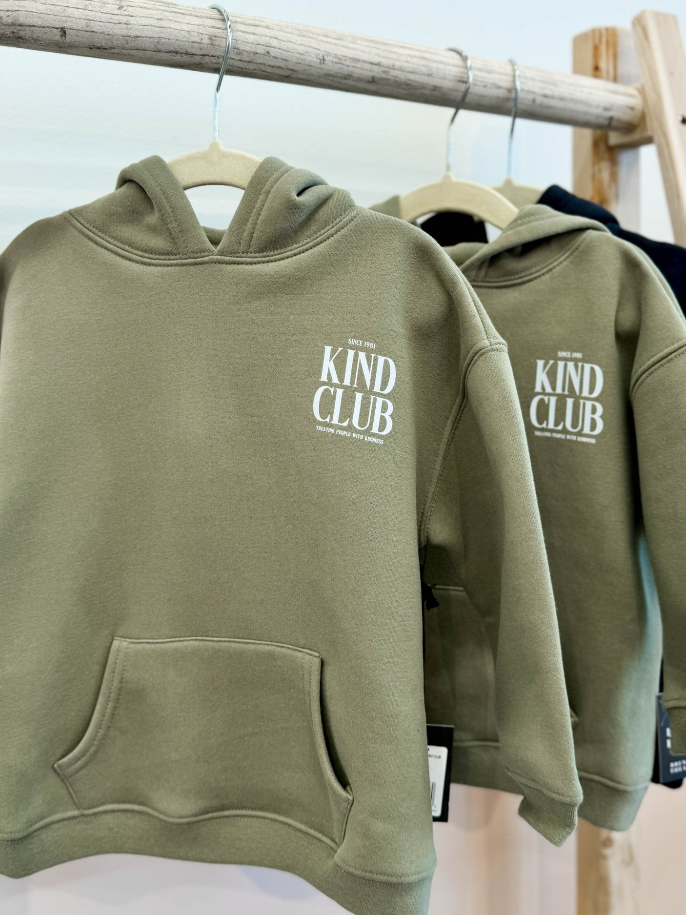 Brunette The Label Hoodie Kind Club - Olive - Princess and the Pea Boutique