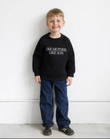 Brunette The Label Kids "Like Mother Like Son" Raglan Crew - Princess and the Pea Boutique