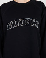 Brunette The Label "MOTHER" Not Your Boyfriend's Crew Neck Sweatshirt | Black - Princess and the Pea