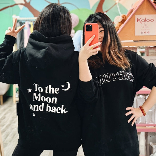 Brunette the Label To The Moon & Back Hoodie - Black - Princess and the Pea