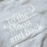 Brunette The Label To The Moon & Back Kids Core Crewneck - Pebble Grey - Princess and the Pea