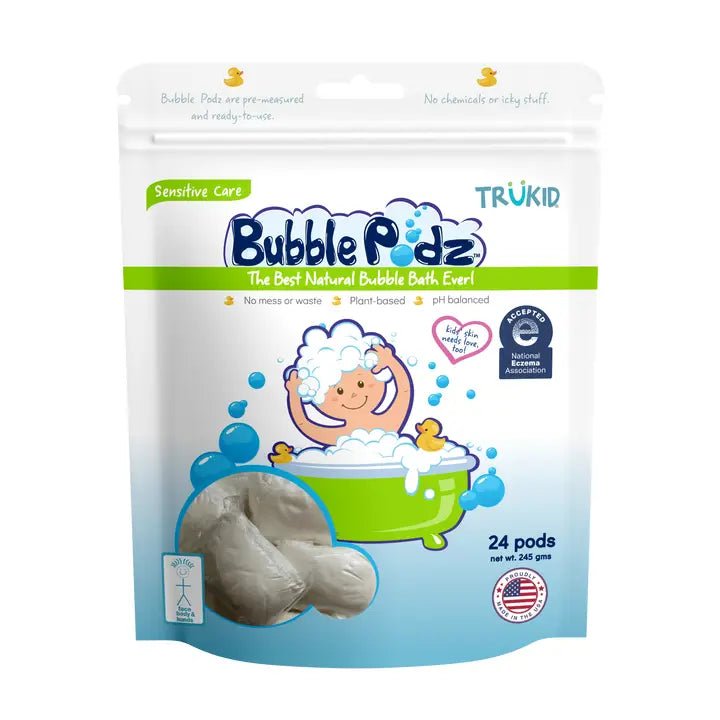 Bubble Podz: Sensitive Care (Eczema) Unscented Bubble Bath 10ct - Princess and the Pea Boutique