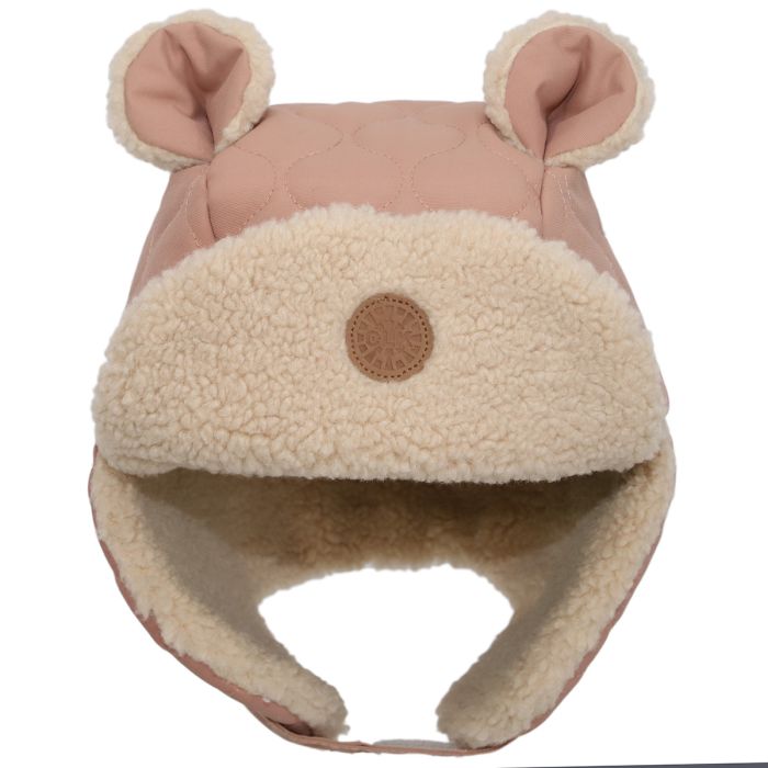 Calikids Bear Aviator Hat - Rose - Princess and the Pea Boutique