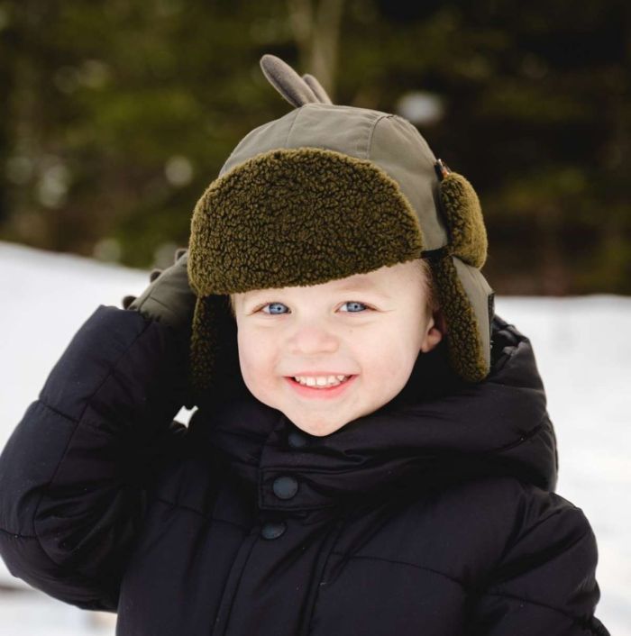 Calikids Dino Aviator Hat - Olive - Princess and the Pea Boutique