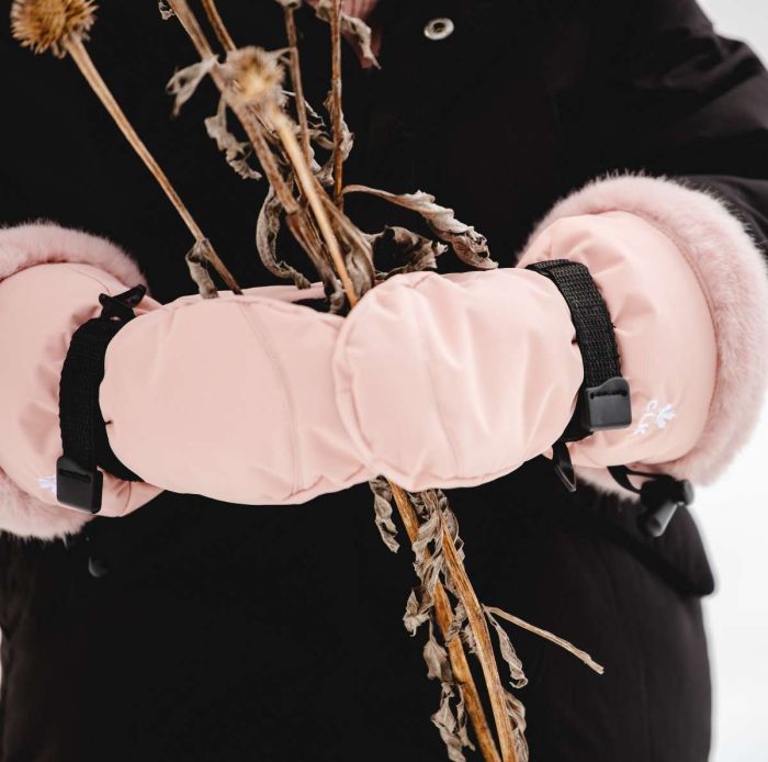 Calikids Faux Fur Cuff Waterproof Mitten - Rose - Princess and the Pea Boutique