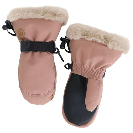 Calikids Faux Fur Cuff Waterproof Mitten - Rose Cendre - Princess and the Pea Boutique