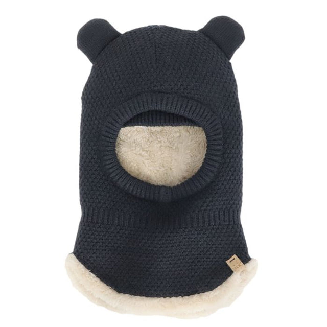 Calikids Knit Balaclava Bear - Black - Princess and the Pea Boutique