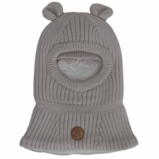 Calikids Knit Bear Soft Touch Balaclava - Moonbeam - Princess and the Pea Boutique