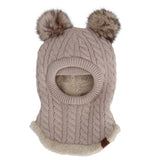 Calikids Knit Soft Touch Balaclava - Beige - Princess and the Pea Boutique