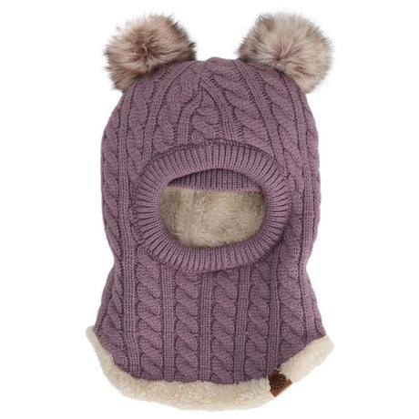 Calikids Knit Soft Touch Balaclava - Dark Lilac - Princess and the Pea Boutique