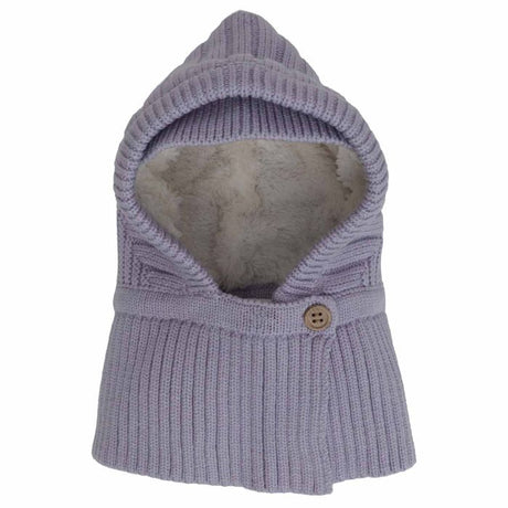 Calikids Knit Soft Touch Balaclava with button - Lilac - Princess and the Pea Boutique